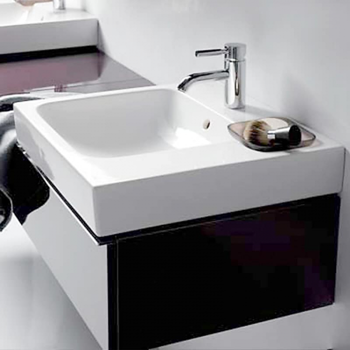 LAVOAR iCON 500X485 MM CU PREAPLIN,ORIFICIU BATERIE SI SUPRAFATA RAFT DREAPTA [3]