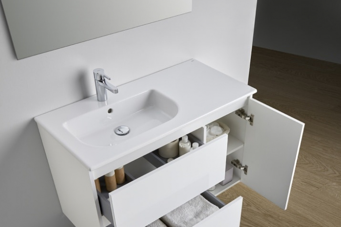 LAVOAR MID 91X46 ASIMETRIC PENTRU MOBILIER JADE [2]