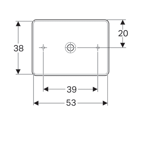LAVOAR PE BLAT GEBERIT VARIFORM, DREPTUNGHIULAR B-55CM,T-40CM,FARA PREAPLIN, ALB [3]