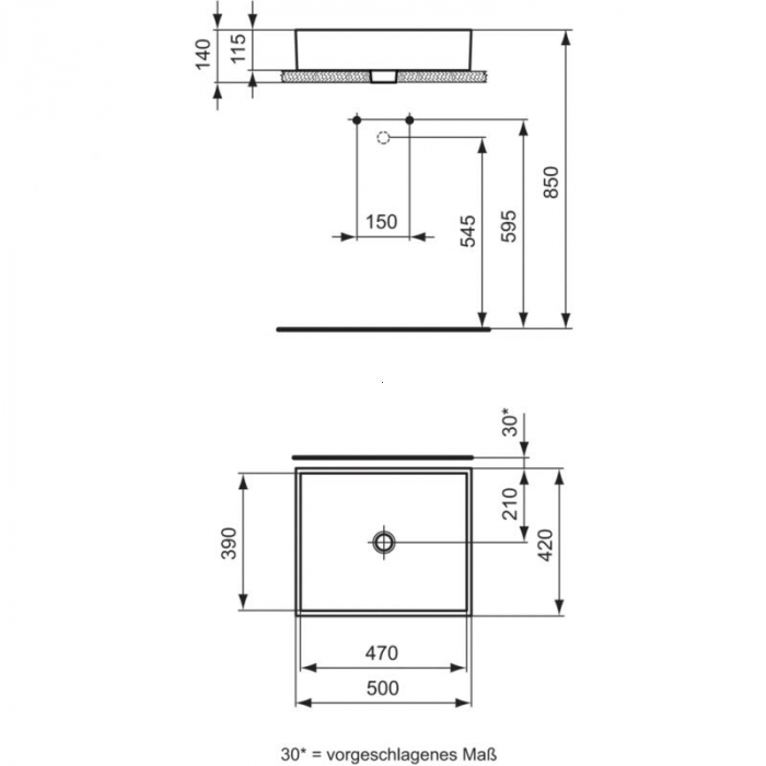 LAVOAR STRADA 50X42 FARA GAURA PENTRU BATERIE, FARA PREAPLIN [2]