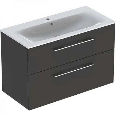 MOBILIER 100 CM SELNOVA SQUARE CU LAVOAR, DOUA SERTARE,LAVA [1]