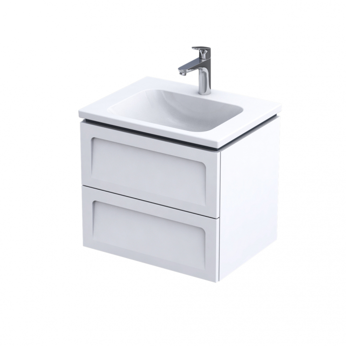 MOBILIER BERYL 60 CM, 2 SERTARE, ALB MAT NOU [1]