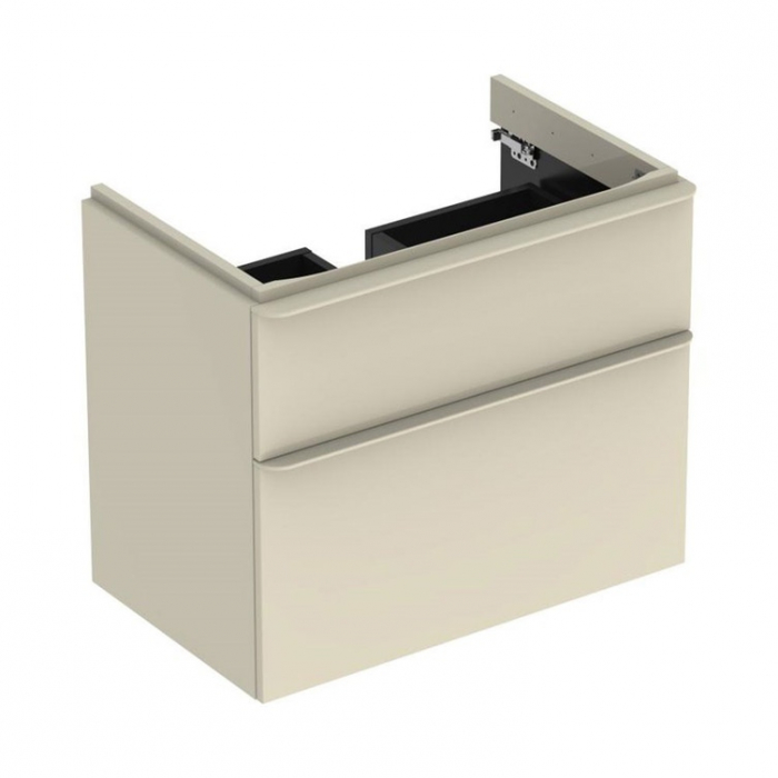 MOBILIER PENTRU LAVOAR SMYLE SQUARE CU DOUA SERTARE 73.4X61.7 GRI NISIP [1]