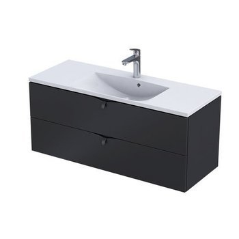 MOBILIER SIENA 120 CM, 2 SERTARE, NEGRU MAT [1]