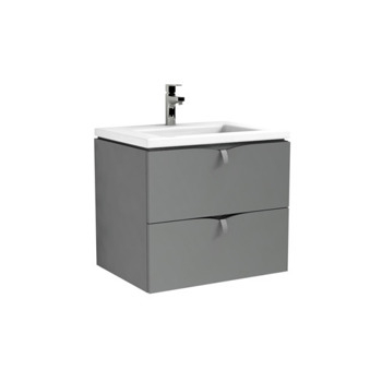 Mobilier Oristo Siena 60 cm , 2 sertare , gri mat [1]
