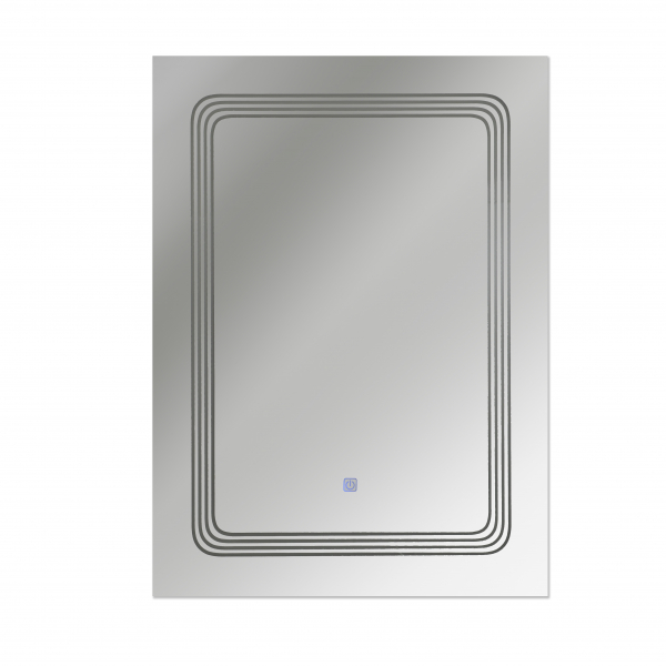 Oglinda baie cu iluminare LED si buton touch 60x80x3 cm [5]