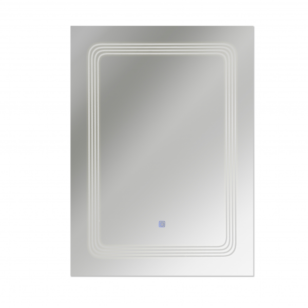 Oglinda baie cu iluminare LED si buton touch 60x80x3 cm [4]