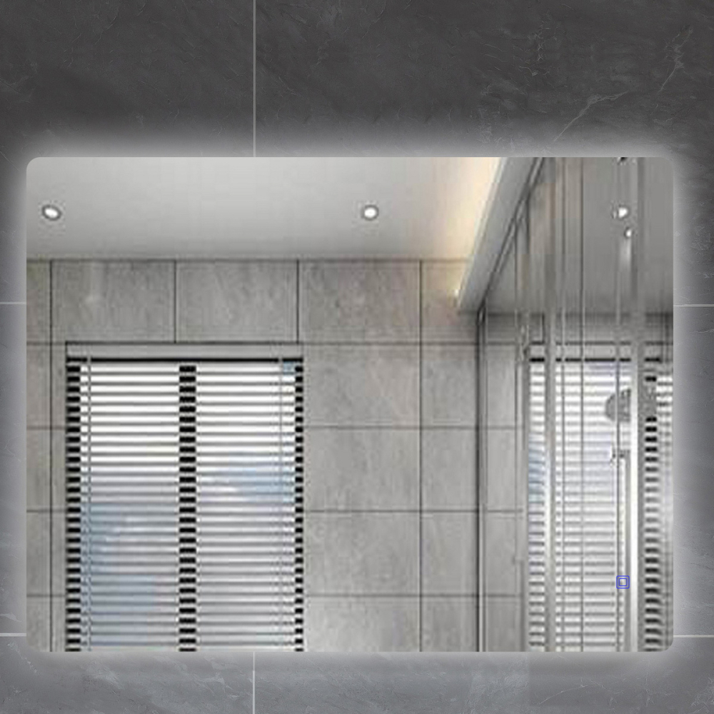 Oglinda Baie Cu Led cu buton touch 80x60 cm [1]