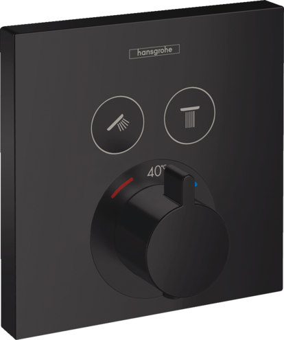ORNAMENT DUS TERMOSTATIC SHOWER SELECT 2 IESIRI (PENTRU IBOX UNIV.), MATT BLACK [1]