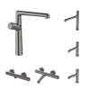 Pachet promo PRETTO grafit periat Coloana dus + baterie lavoar + baterie dus [2]