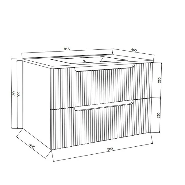 Set mobilier baie,lavoar si oglinda lampa led,80 cm,alb,ibiza [3]