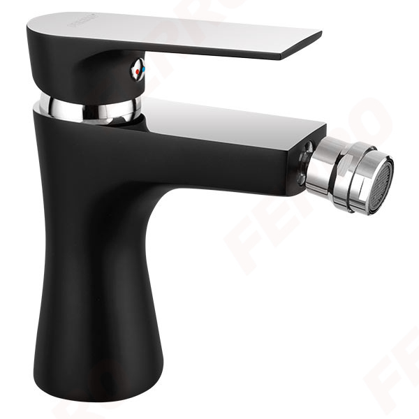 Square Black/Chrome - baterie stativă bideu [1]