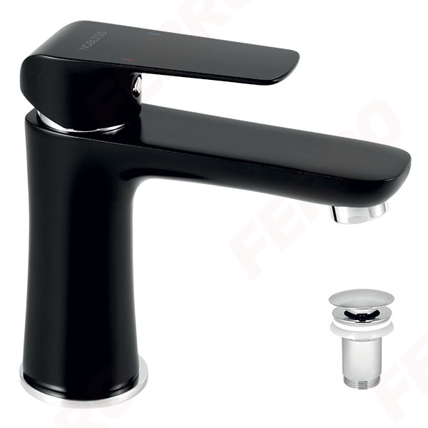 Tina Black - baterie stativa lavoar, cu ventil click-clack [1]