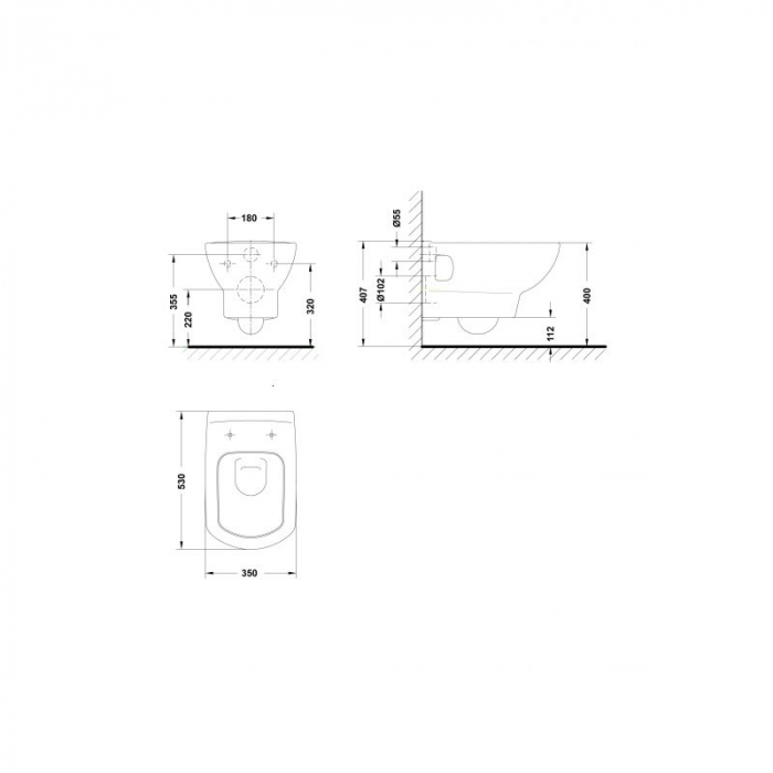 VAS WC SMART SUSPENDAT ALB [5]