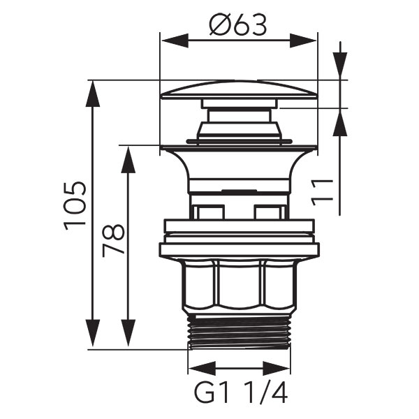 Ventil D1 1/4” [2]