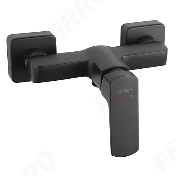 VITTO BLACK VERDELINE - Baterie perete duș [1]