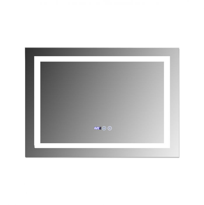 Oglinda baie 80x60 cm,  cu sistem dezaburire,termometru si ceas cu buton touch. [2]