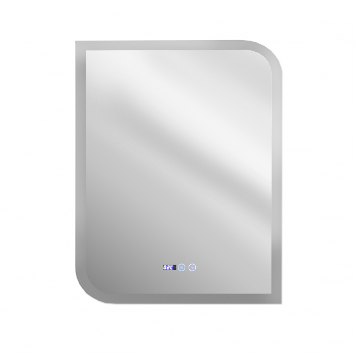 Oglinda baie 60x80 cm cu sistem dezaburire,termometru, ceas si buton touch. [3]