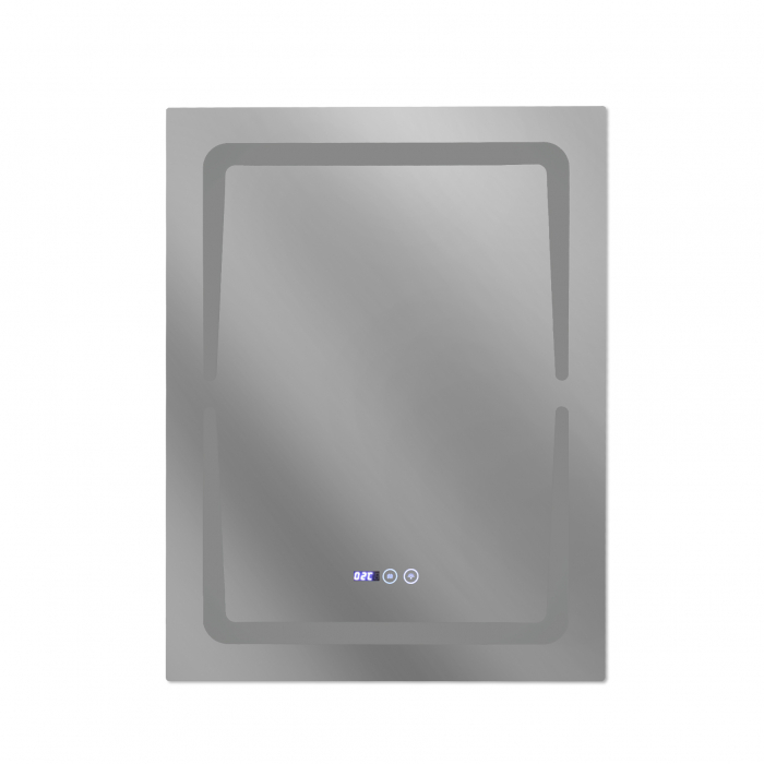 Oglinda baie 60x80 cm cu sistem dezaburire,termometru, ceas si buton touch. [3]