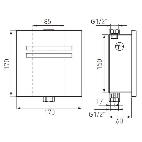 Zephyr Sensor - baterie încastrată pisoar cu senzor [2]