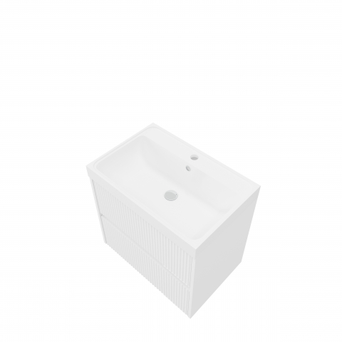 Noutati - Set dulap alb si lavoar compozit 60 cm,portofino