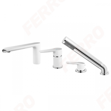 Baterii baie - Adore White/Chrome - baterie cu montaj pe cadă
