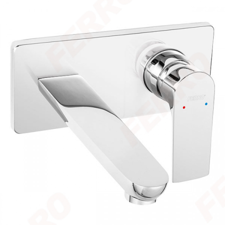 Baterii baie - Algeo Square - baterie încastrată lavoar, pipă 18 cm