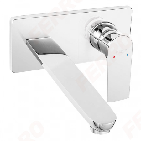 Baterii baie - Algeo Square - baterie încastrată lavoar, pipă 22 cm