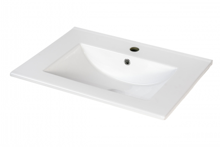 Mobilier baie mdf infoliat, alb, suspendat, 2 sertare soft close, lavoar 80  cm [9]