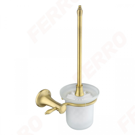 Accesorii baie - ANTICA - Perie WC cu suport din sticlă