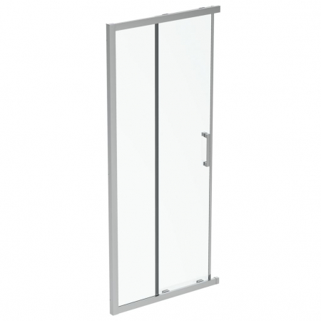 Cabine de dus - CABINA DE DUS PATRATA CONNECT 2, 90X90CM, H. 195, USI CULISANTE, STICLA 6MM TRATATA IDEALCLEAN, PROFIL CROM (NECESAR 2 BUC PT A FORMA O CABINA)