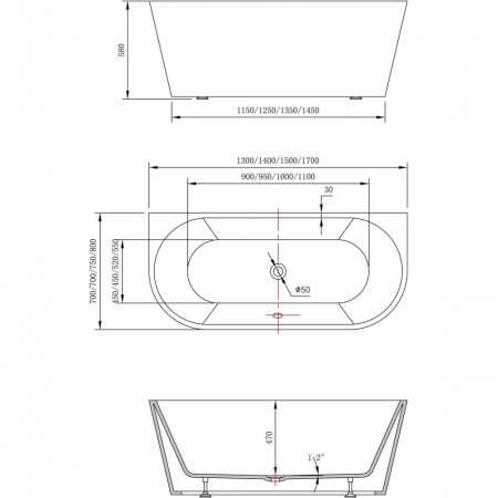 Cada De Baie Linea ECO 1700 [3]