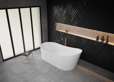 Cada freestanding din compozit Vayer Cetus 1800x832x695, fara preaplin , ventil click-clack crom [1]