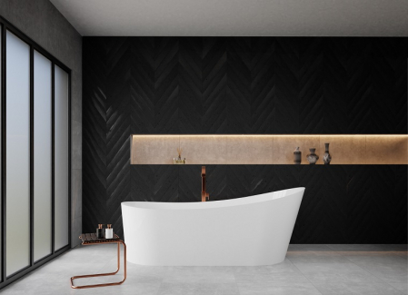 Cazi freestanding - Cada freestanding din compozit Vayer Cetus 1800x832x695, fara preaplin , ventil click-clack crom