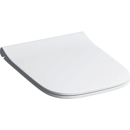 Obiecte sanitare - CAPAC WC SMYLE SQUARE SLIM SOFT CLOSE TIP SANDWICH ,BALAMALE QUICK-RELEASE, ALB