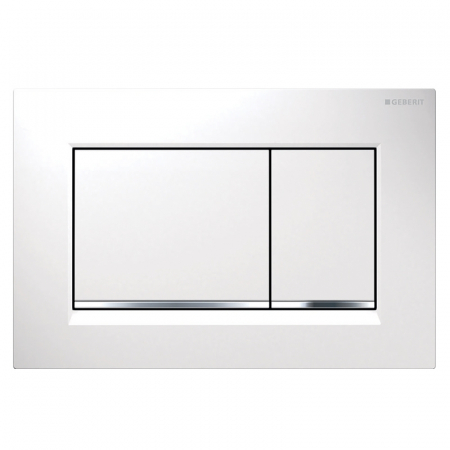 Rezervoare WC si Clapete - CLAPETA ACTIONARE REZERVOR INCASTRAT SIGMA 30 ALB-CROM-ALB