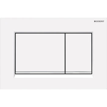 Rezervoare WC si Clapete - CLAPETA ACTIONARE REZERVOR INCASTRAT SIGMA 30 ALB MAT LACUIT-ALB EASY TO CLEAN