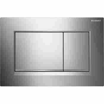 Rezervoare WC si Clapete - CLAPETA ACTIONARE REZERVOR INCASTRAT SIGMA 30 NEGRU MAT LACUIT-CROM EASY TO CLEAN