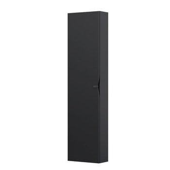 Mobilier baie - COLOANA MOBILIER SIENA 400X170X1600, O USA, 6 RAFTURI STICLA, NEGRU MAT