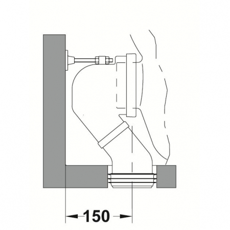 Obiecte sanitare - COT SCURGERE WC 90 GRADE METROPOL BACK TO WALL