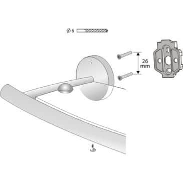 ETAJERA VIRGINIA FEST STICLA NICHEL [3]