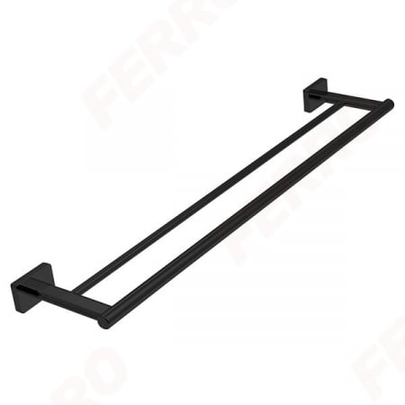 Accesorii baie - GRETA BLACK - Portprosop dublu - 600 mm