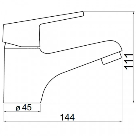 Iris New - baterie stativă lavoar cu ventil [1]