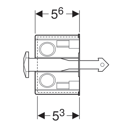 KIT DE INSTALARE CU DOZA INCASTRATA, PENTRU GEBERIT DUOFRESH [2]