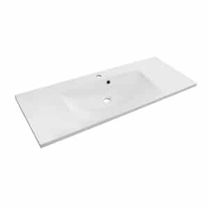 Obiecte sanitare - LAVOAR AMELIA 120 CM MARMURA COMPOZITA,ALB NOU