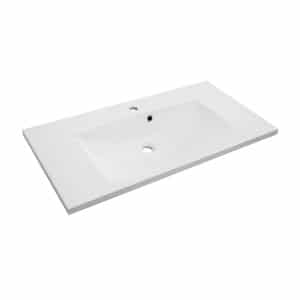 Obiecte sanitare - LAVOAR AMELIA 90 CM, MARMURA COMPOZITA, ALB NOU