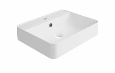 Obiecte sanitare - LAVOAR CARA 50X40, CU ORIFICIU BATERIE SI PREAPLIN