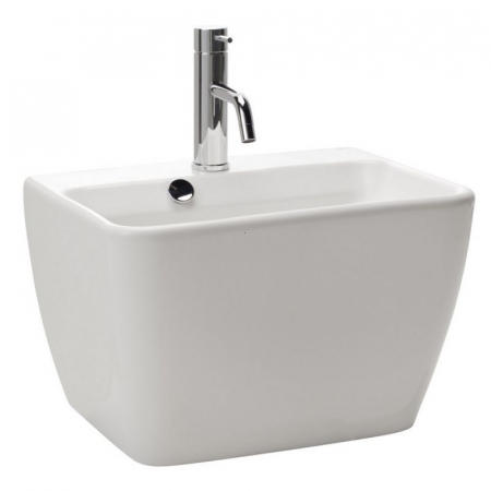 LAVOAR EMMA 45X35 SQUARE ALB CU PIEDESTAL INTEGRAT [2]