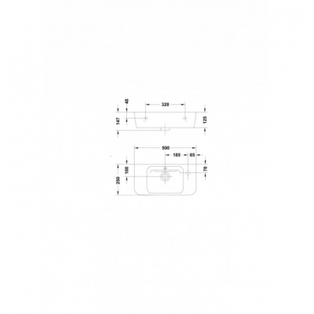 LAVOAR EMMA 50X25 SQUARE ALB [1]