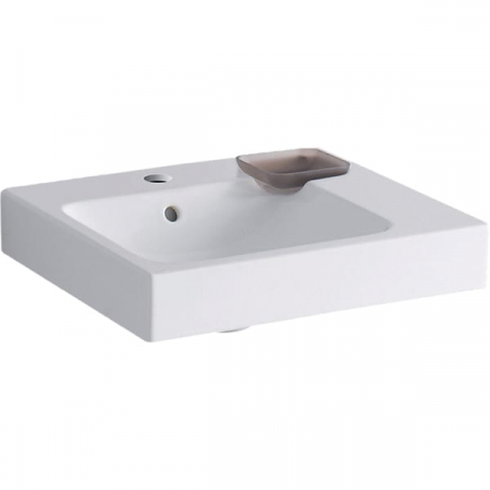 Obiecte sanitare - LAVOAR iCON 500X485 MM CU PREAPLIN,ORIFICIU BATERIE SI SUPRAFATA RAFT DREAPTA
